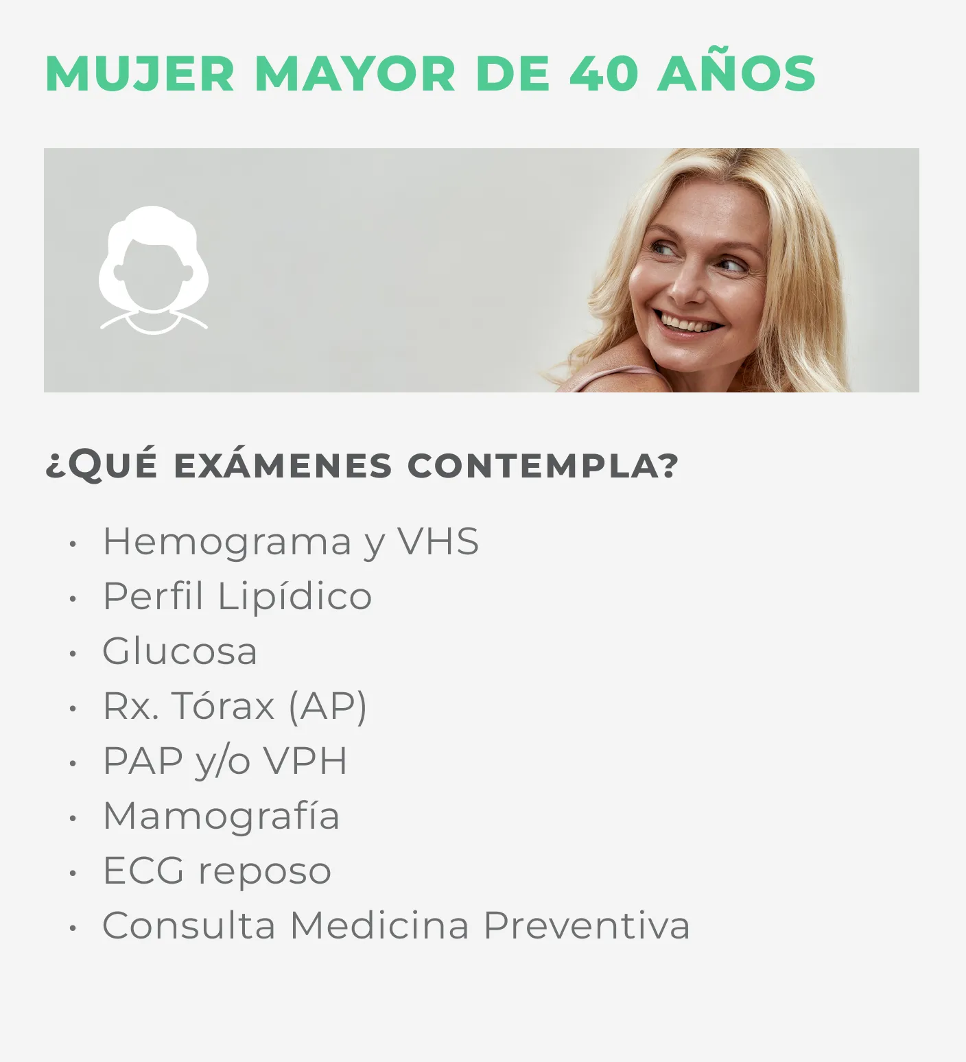 mujer mayor de 40